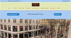 Desktop Screenshot of hotel-continental.at