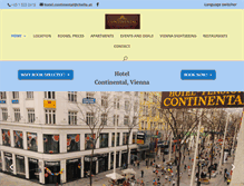 Tablet Screenshot of hotel-continental.at